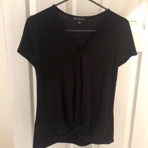 INC twisted V neck blouse.